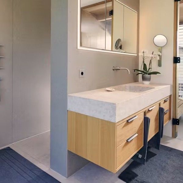 Plan de travail beige en quartz Silestone Coral Clay Colour