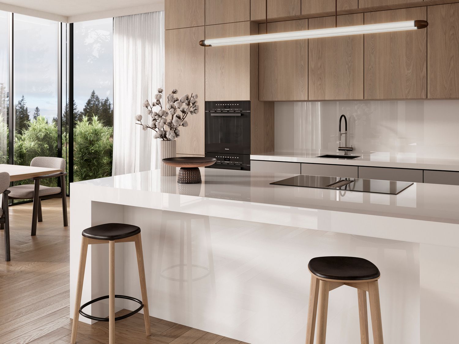 Plan de travail blanc en céramique Neolith Lux