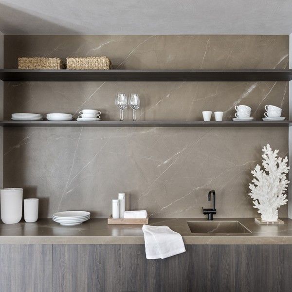 Plan de travail marron en céramique Neolith Pulpis