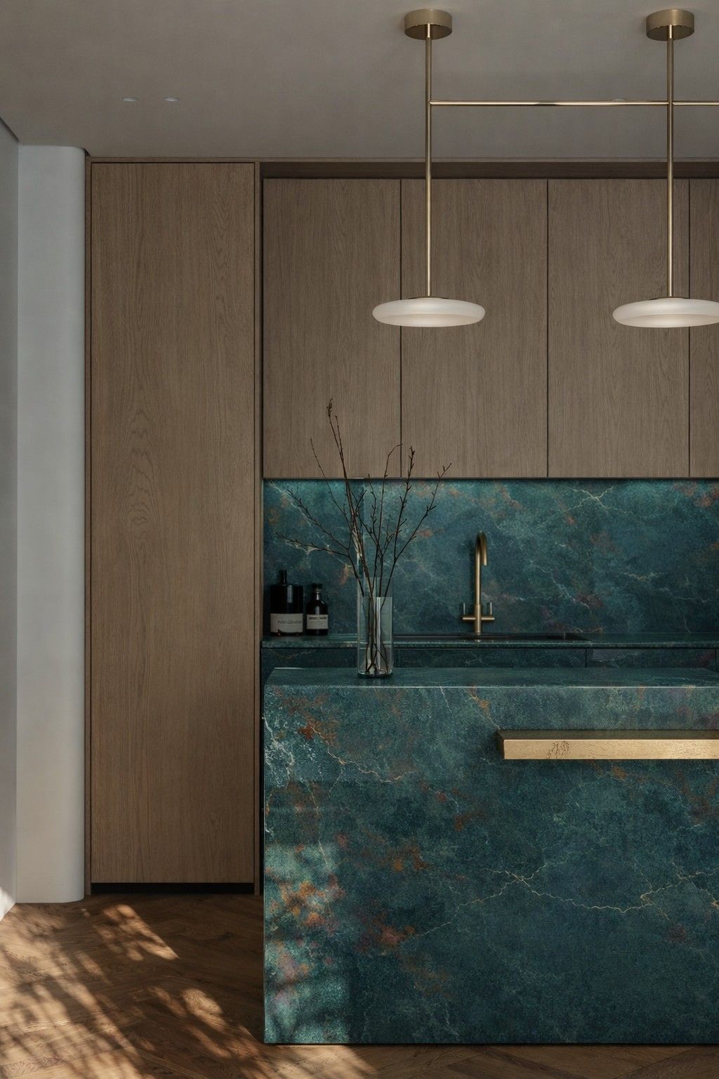 Plan de travail vert en quartz Mstone Adora