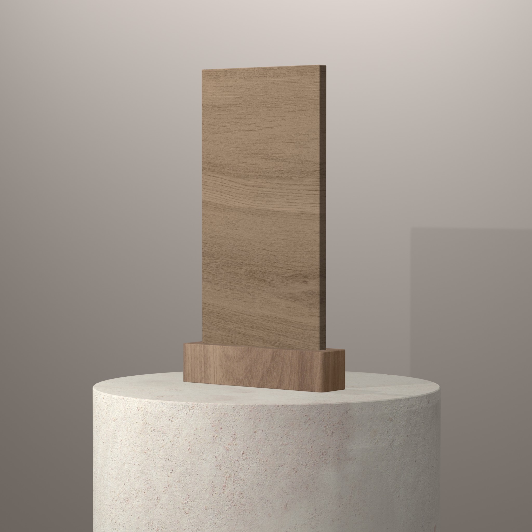 Rendu 3D du coloris Kedar en Ceramique Dekton sur piédestal