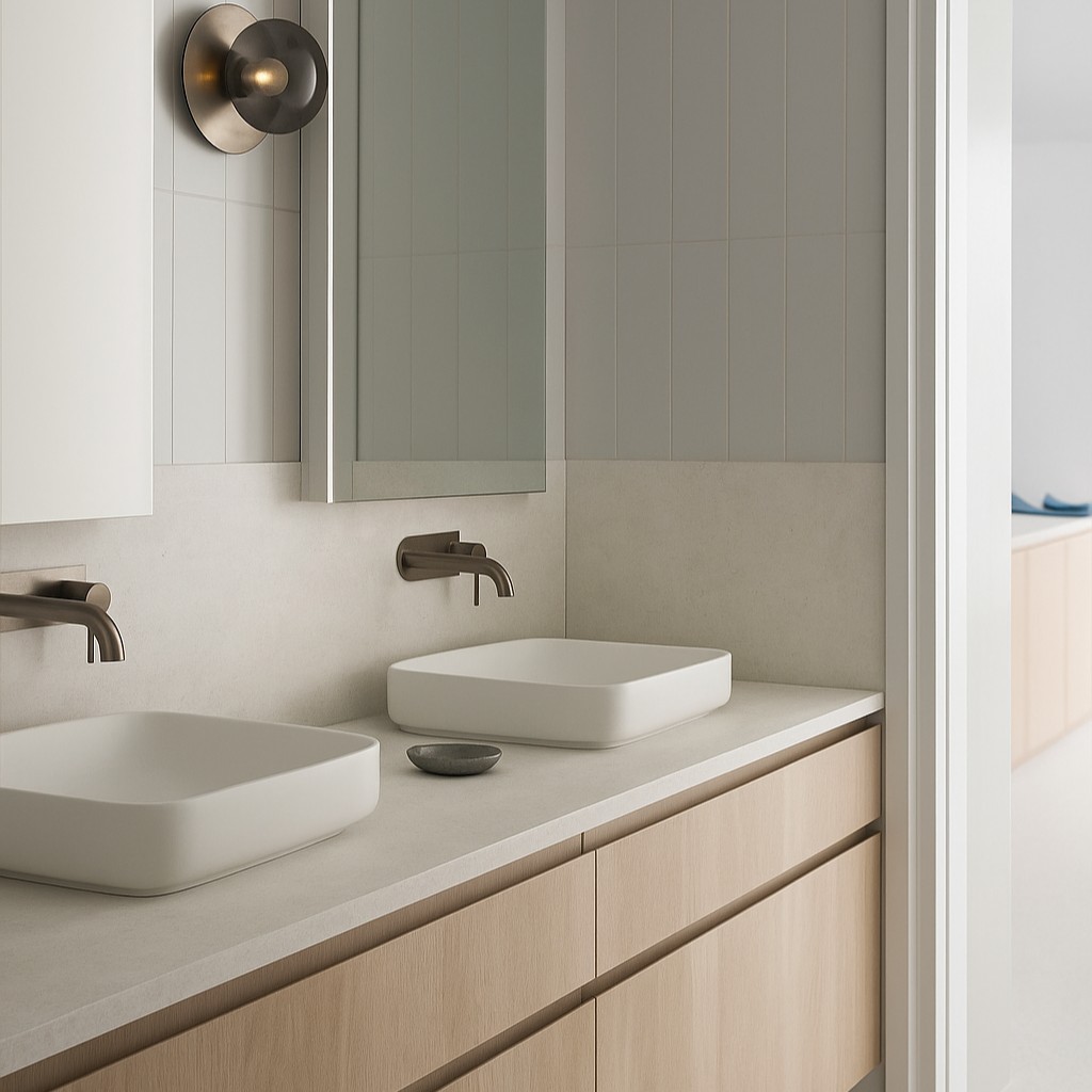 Réalisation n°1 du plan de travail Lunar 22 en Ceramique Dekton