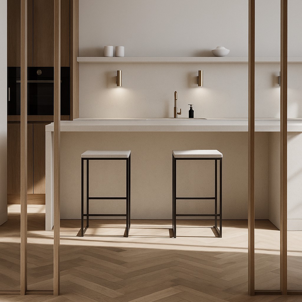 Réalisation n°1 du plan de travail Mooné en Ceramique Dekton