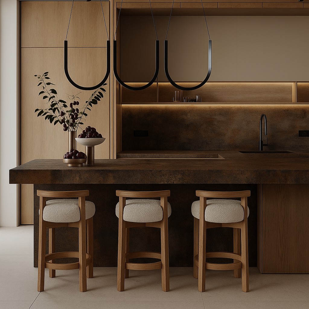 Réalisation n°1 du plan de travail Trilium en Ceramique Dekton