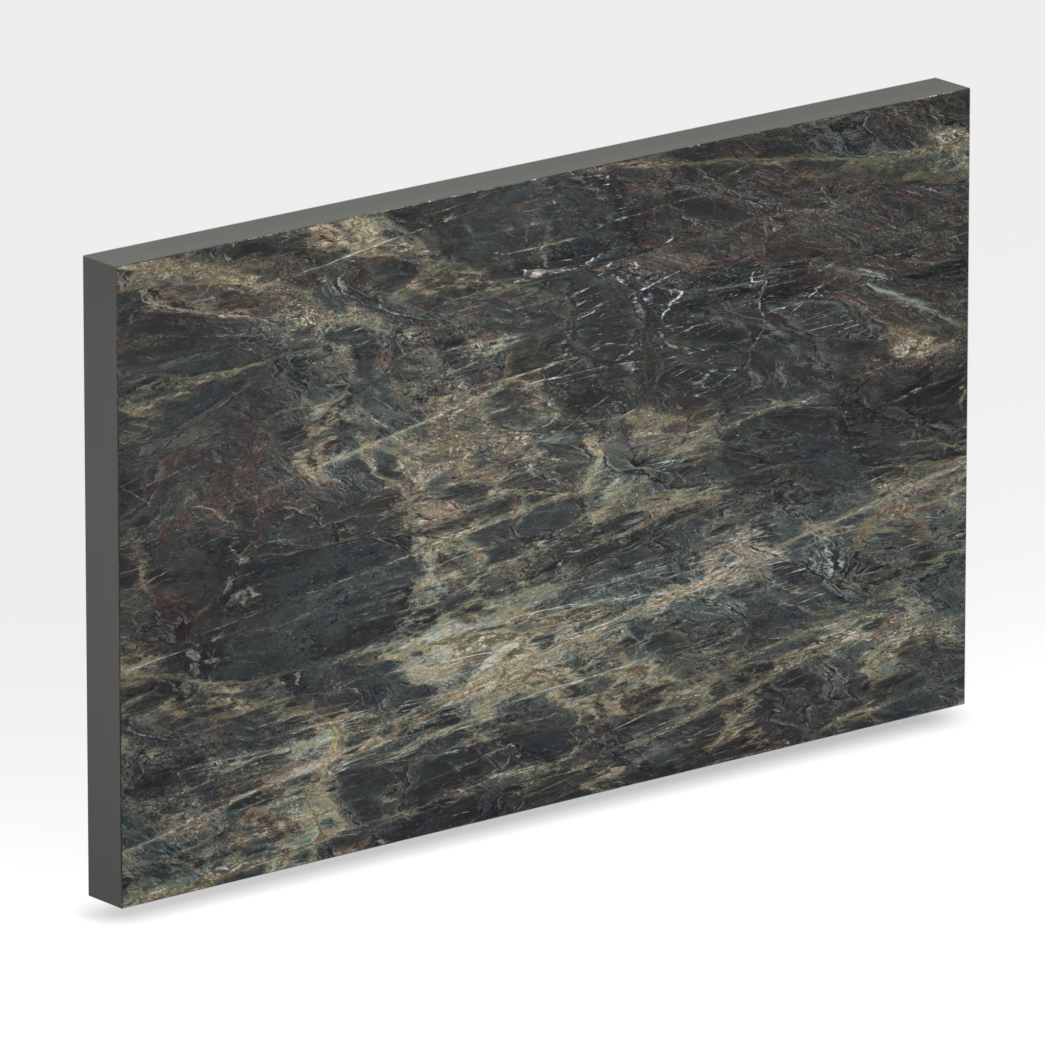 Rendu 3D de la tranche du coloris Amazonico en Ceramique Neolith The Size
