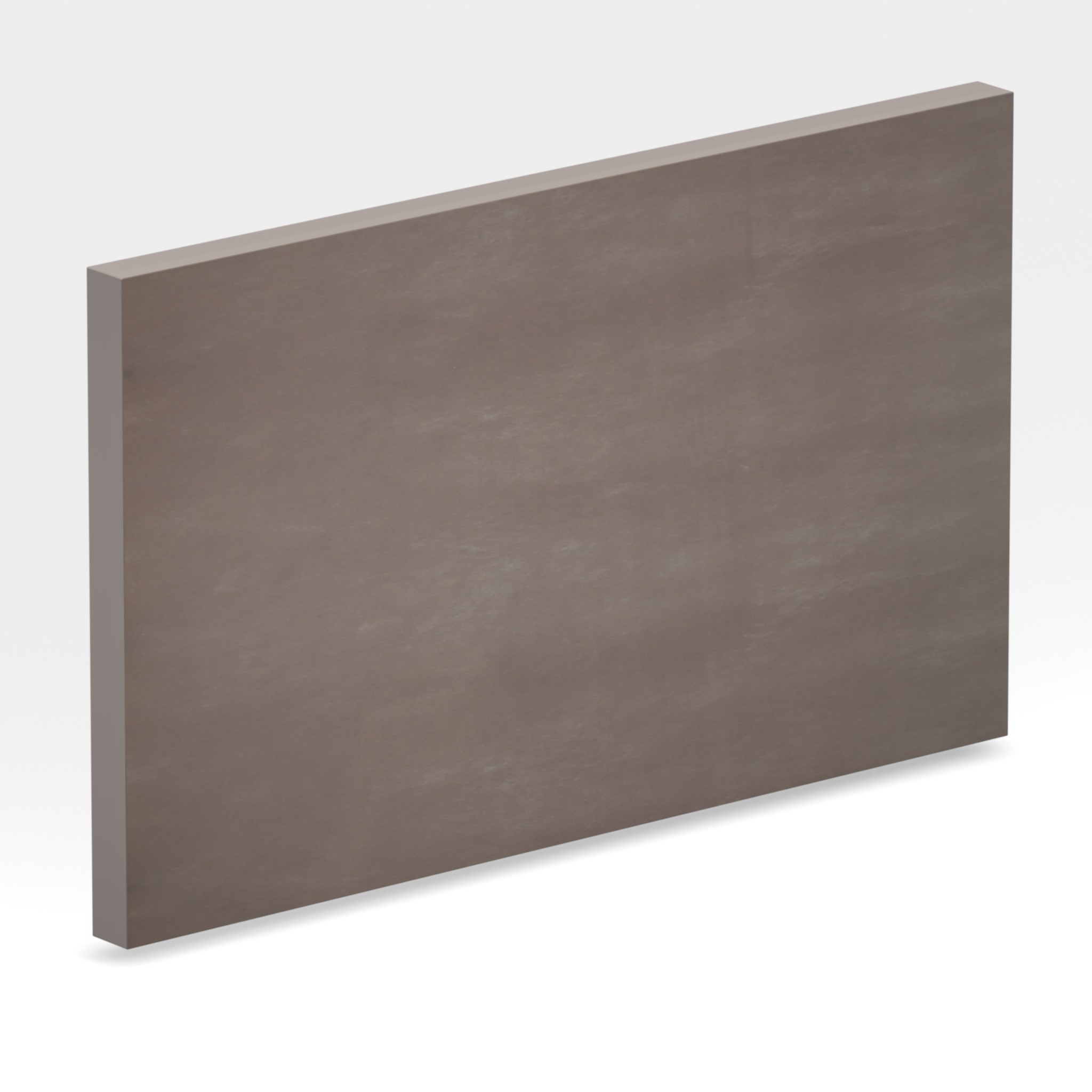 Rendu 3D de la tranche du coloris Barro en Ceramique Neolith The Size