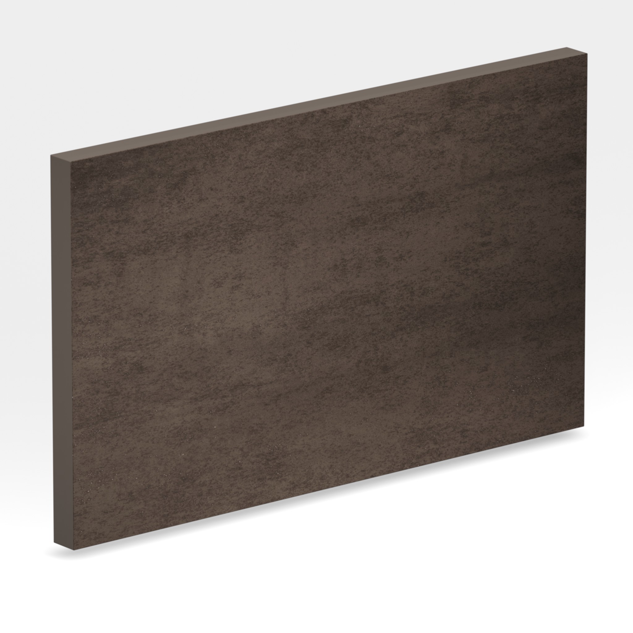 Rendu 3D de la tranche du coloris Iron Copper en Ceramique Neolith The Size
