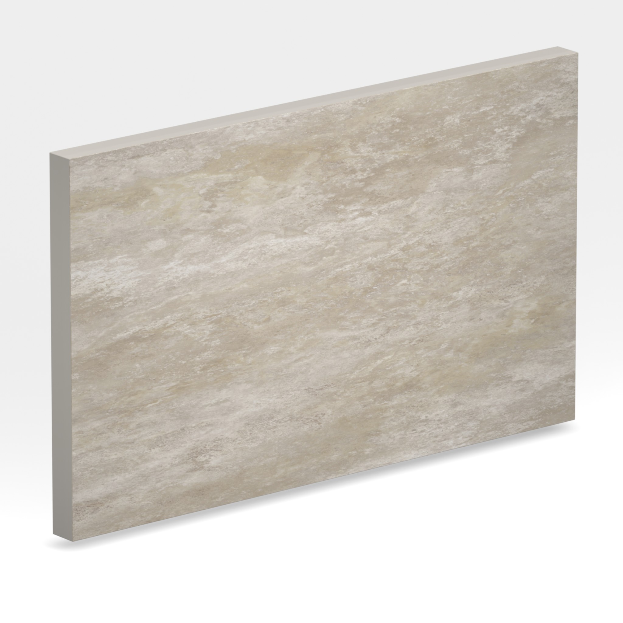 Rendu 3D de la tranche du coloris Rapolano en Ceramique Neolith The Size