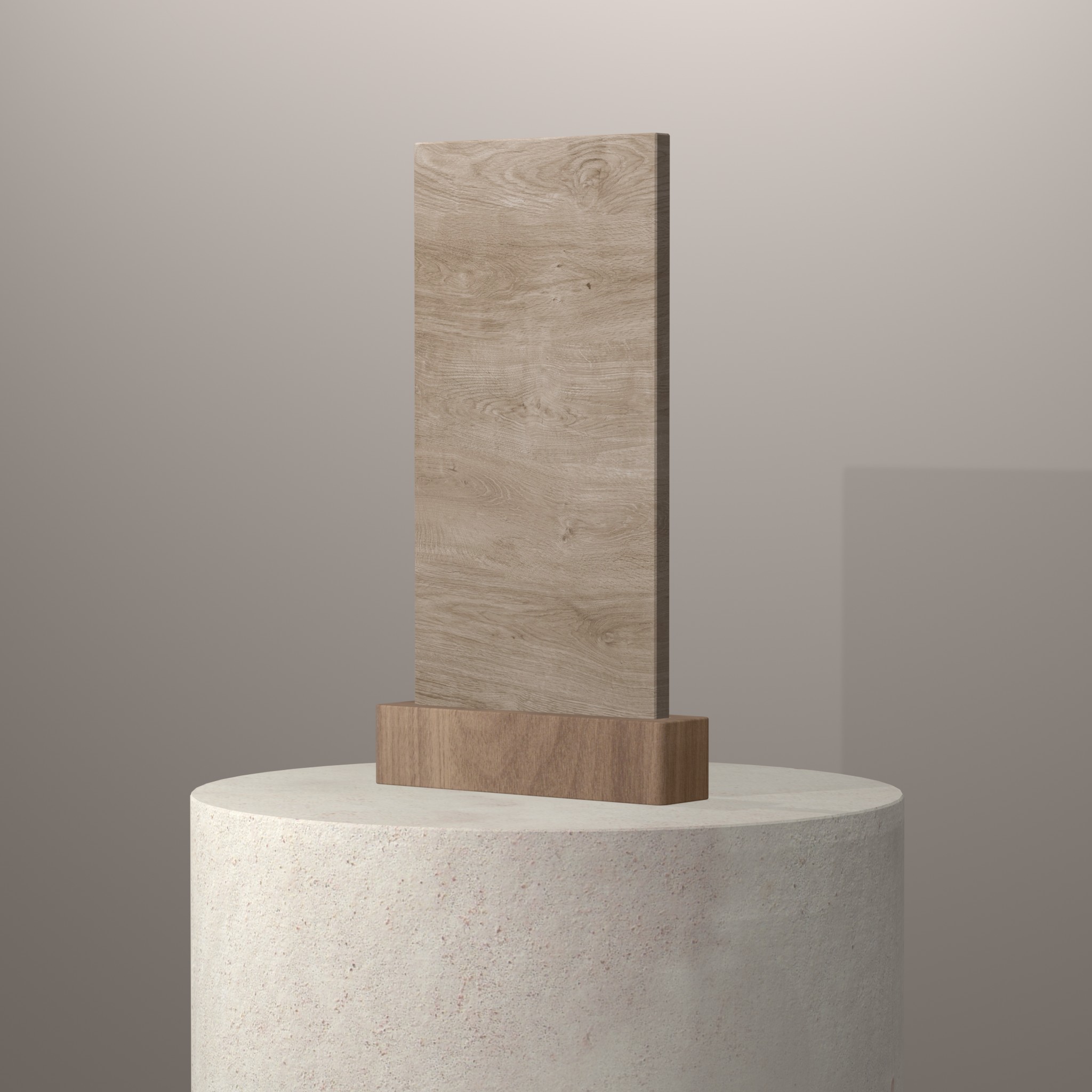 Rendu 3D du coloris Summer Dala en Ceramique Neolith The Size sur piédestal