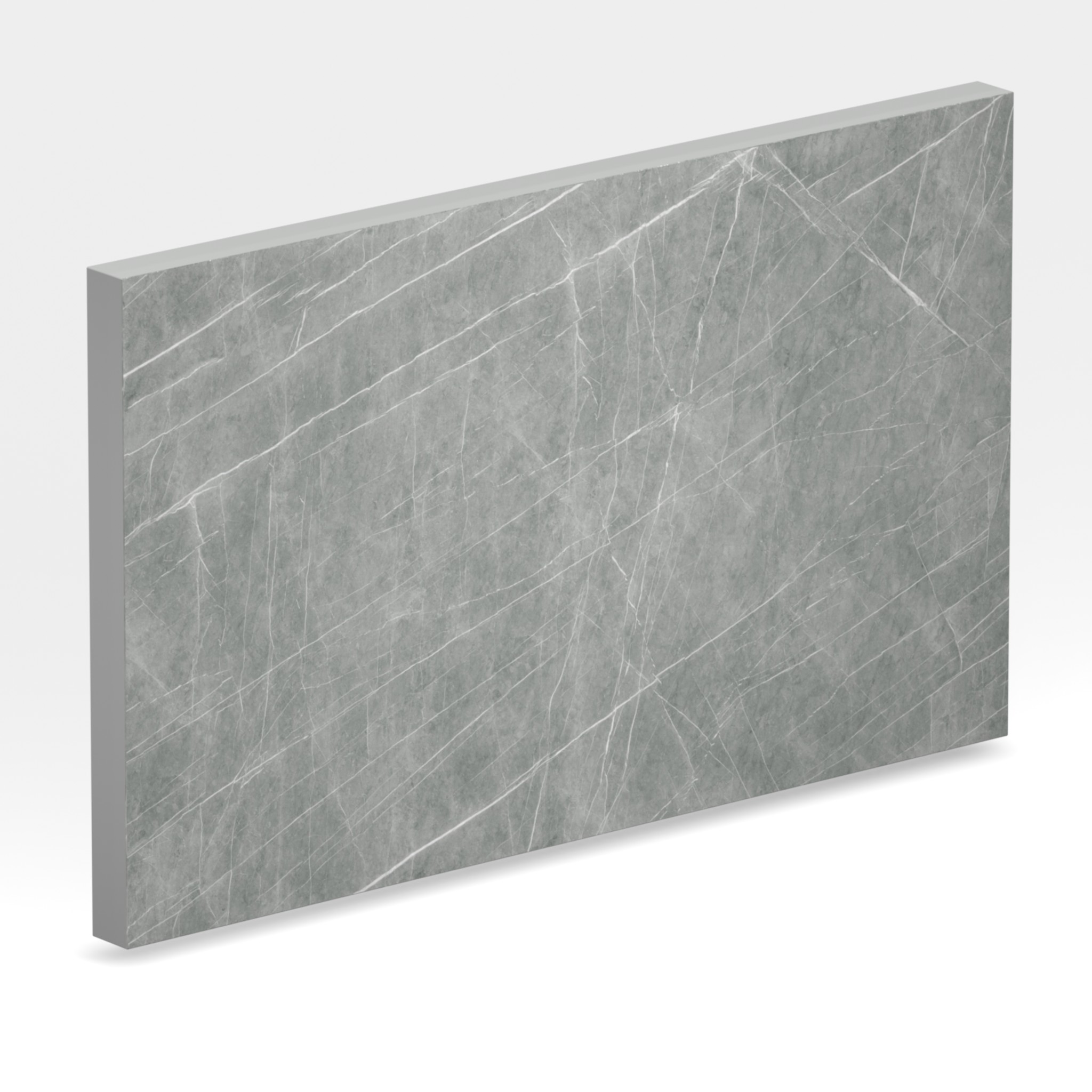 Rendu 3D de la tranche du coloris Zaha Stone en Ceramique Neolith The Size