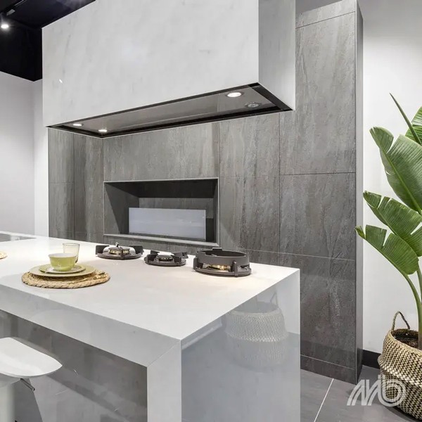 Réalisation n°5 du plan de travail Aspen Grey en Ceramique Neolith The Size