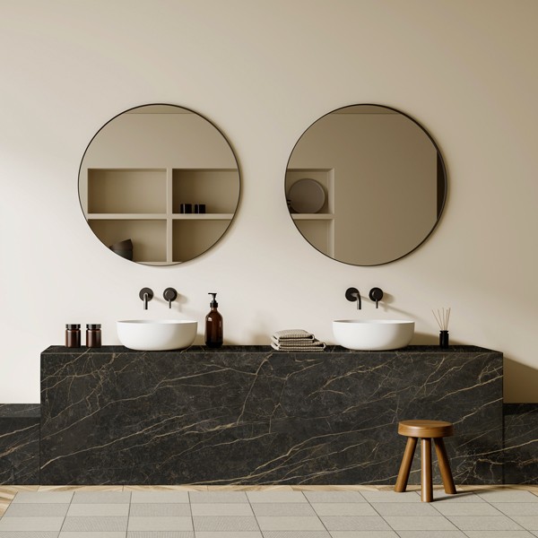 Réalisation n°4 du plan de travail Black Obsession en Ceramique Neolith The Size