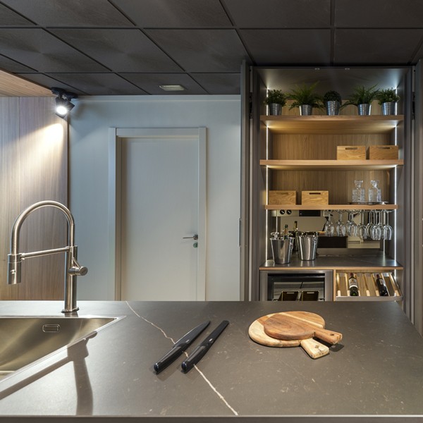 Réalisation n°5 du plan de travail Calatorao en Ceramique Neolith The Size