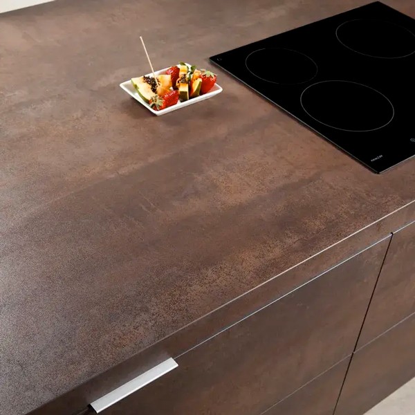 Réalisation n°1 du plan de travail Iron Copper en Ceramique Neolith The Size