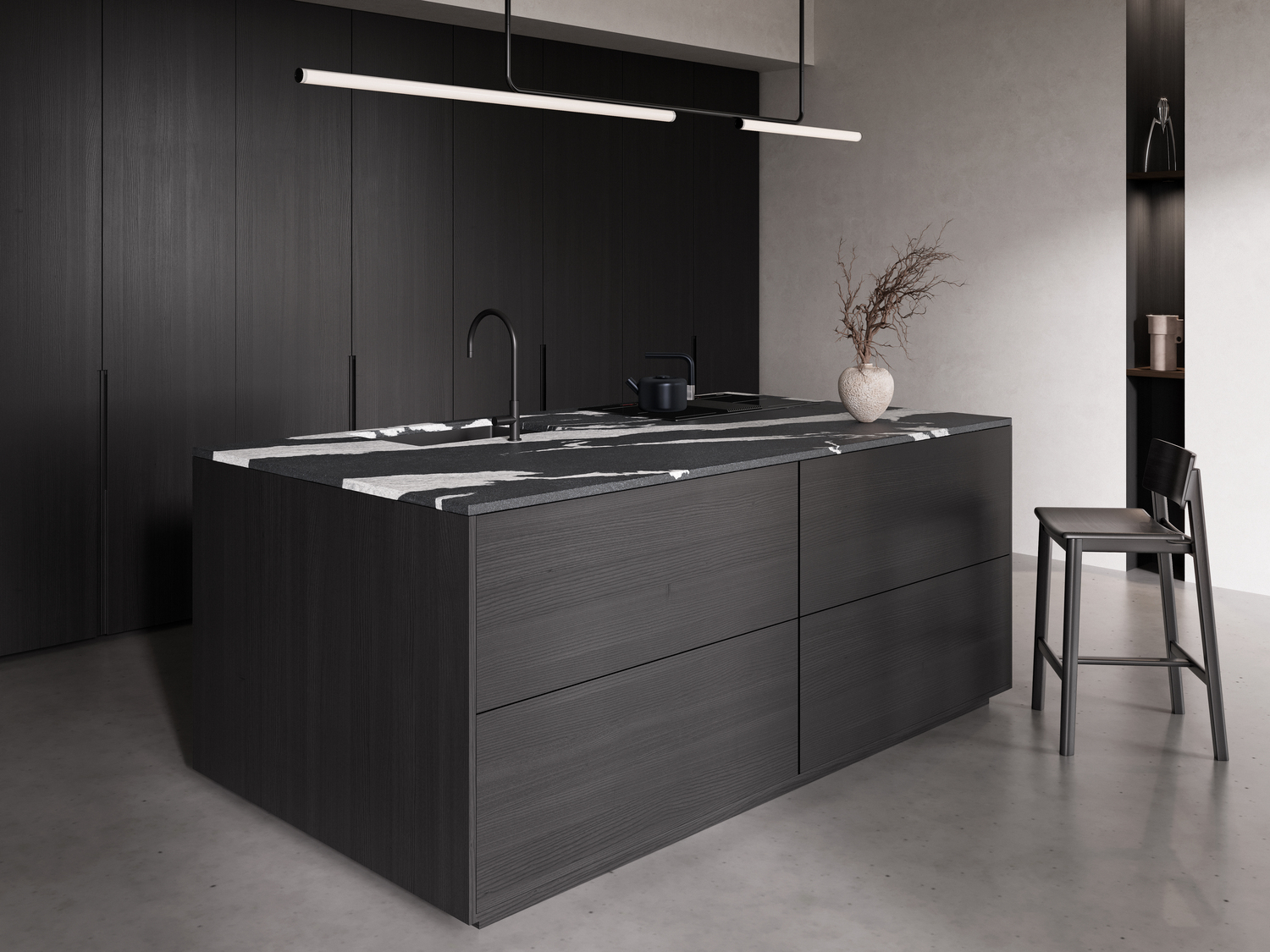 Réalisation n°1 du plan de travail Victoria en Ceramique Neolith The Size