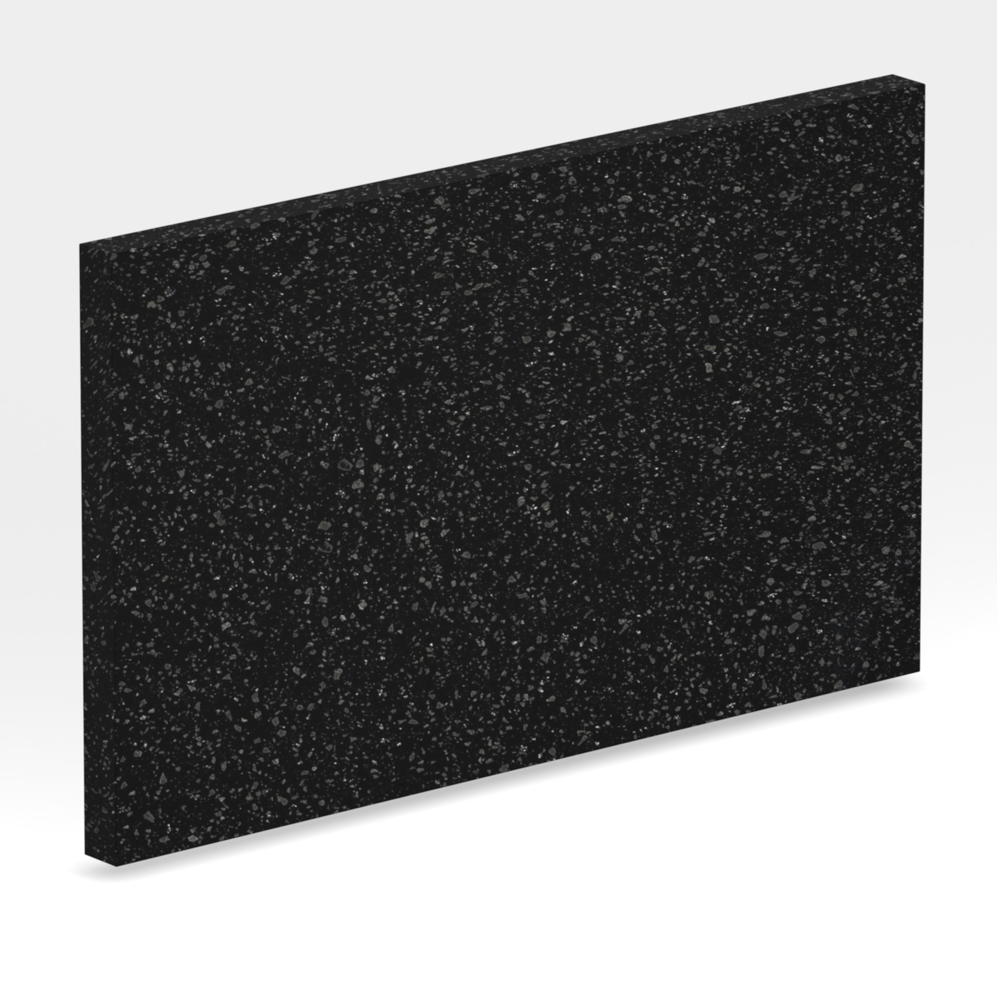 Rendu 3D de la tranche du coloris Deep Night Sky en Resine Corian