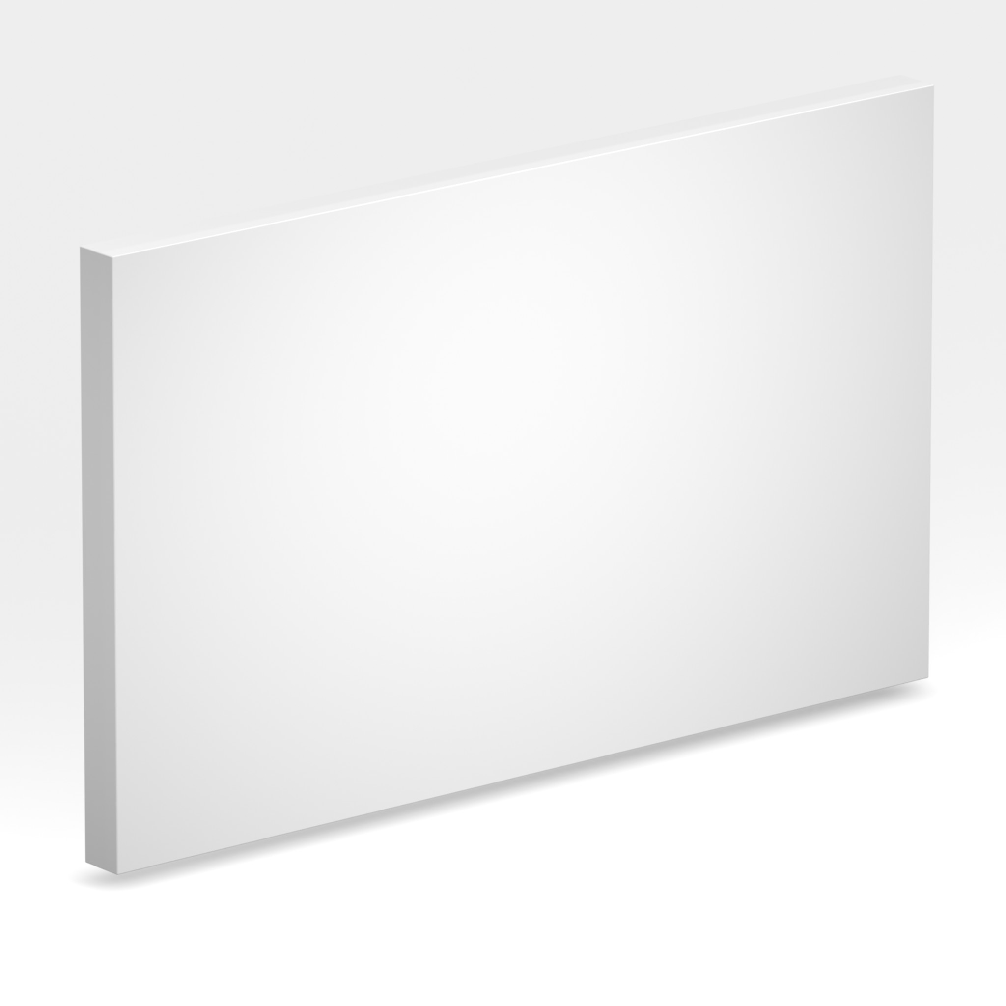 Rendu 3D de la tranche du coloris Designer White en Resine Corian