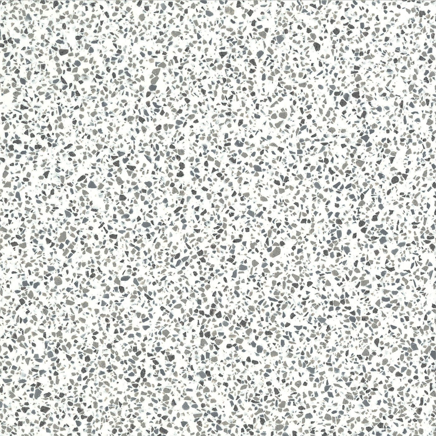 Épaisseur et finition de tranche du coloris Domino Terrazzo en Resine Corian