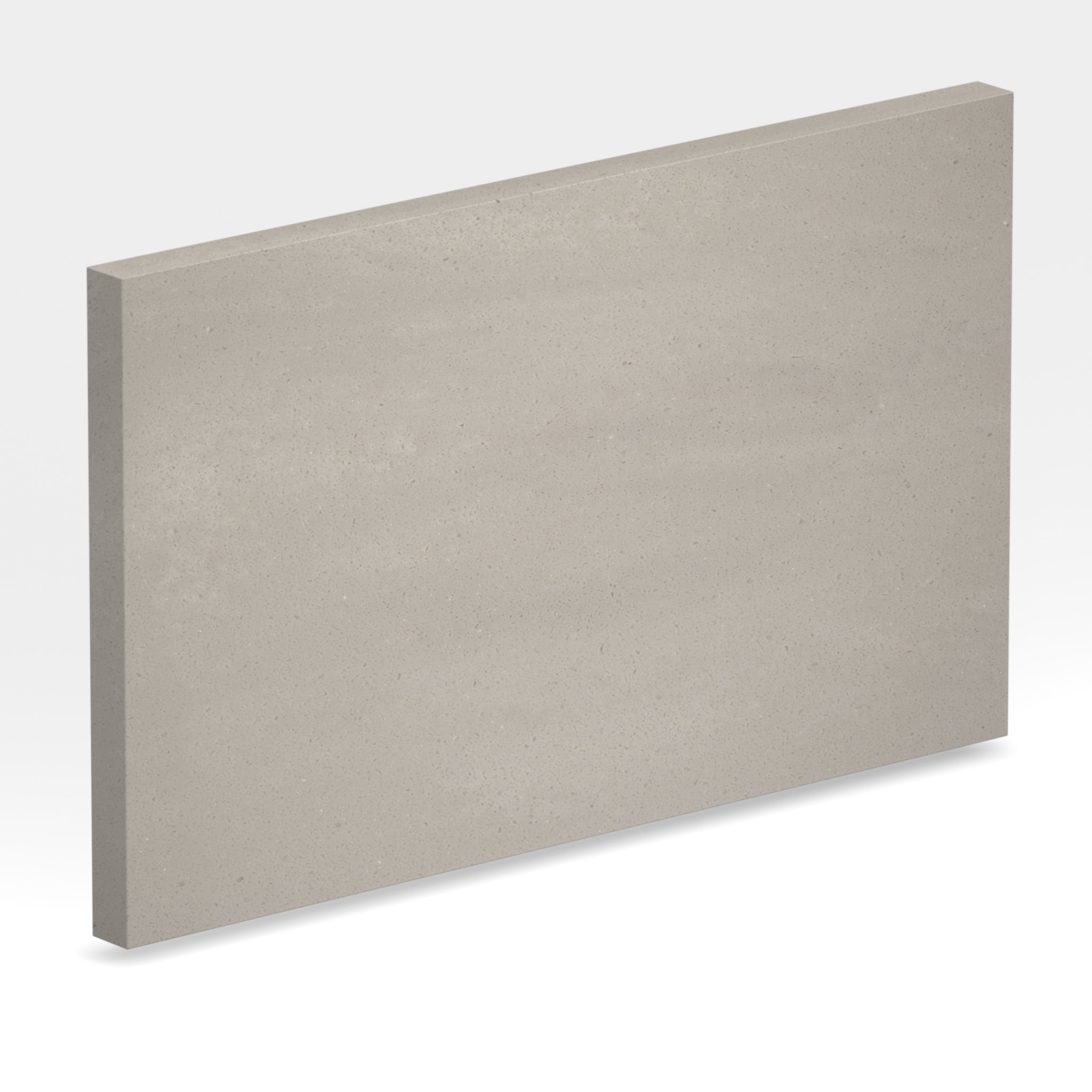 Rendu 3D de la tranche du coloris Neutral Concrete en Resine Corian