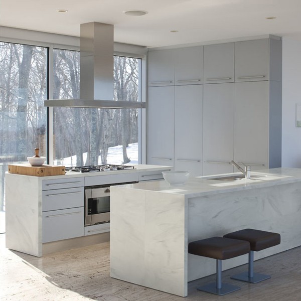 Réalisation n°1 du plan de travail Artista Grey en Resine Corian