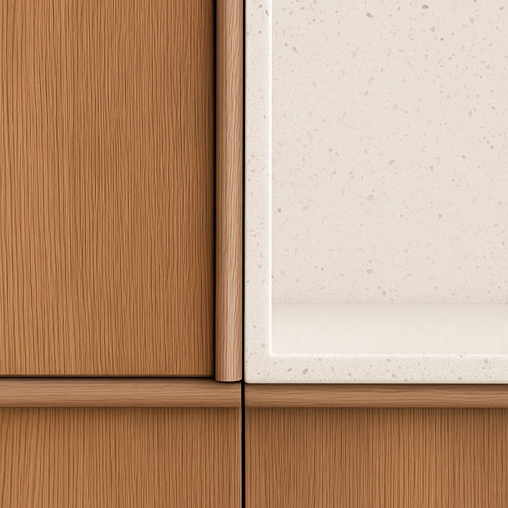 Réalisation n°1 du plan de travail Aspen en Resine Corian