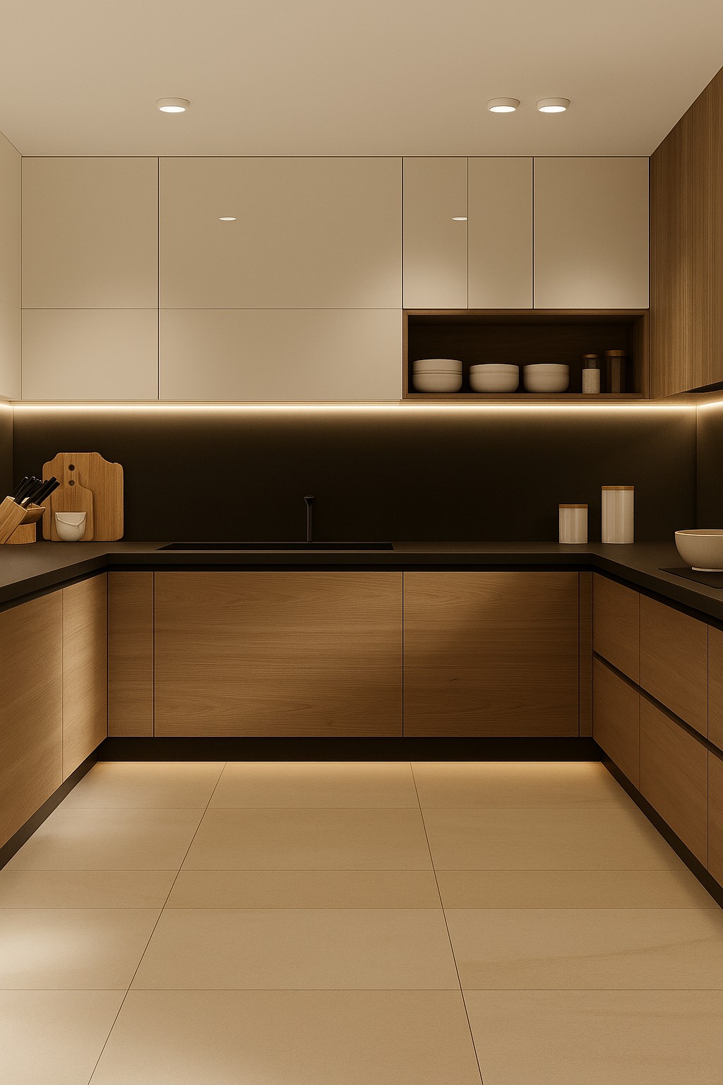 Réalisation n°4 du plan de travail Deep Espresso en Resine Corian