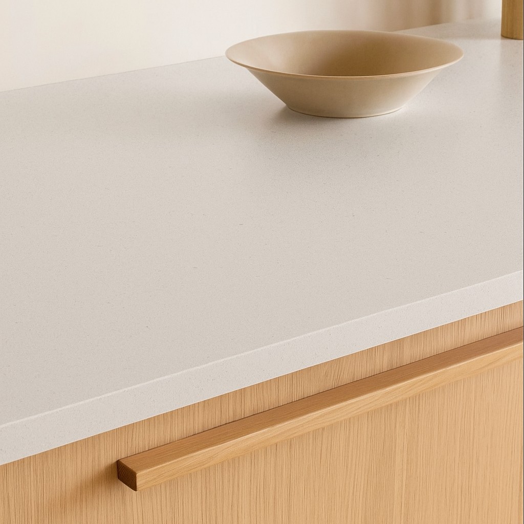 Réalisation n°2 du plan de travail Dove en Resine Corian