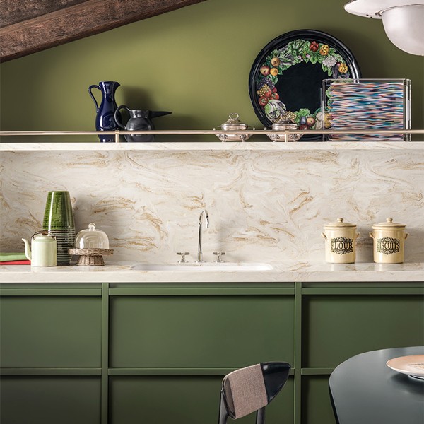 Réalisation n°1 du plan de travail Duna Prima en Resine Corian