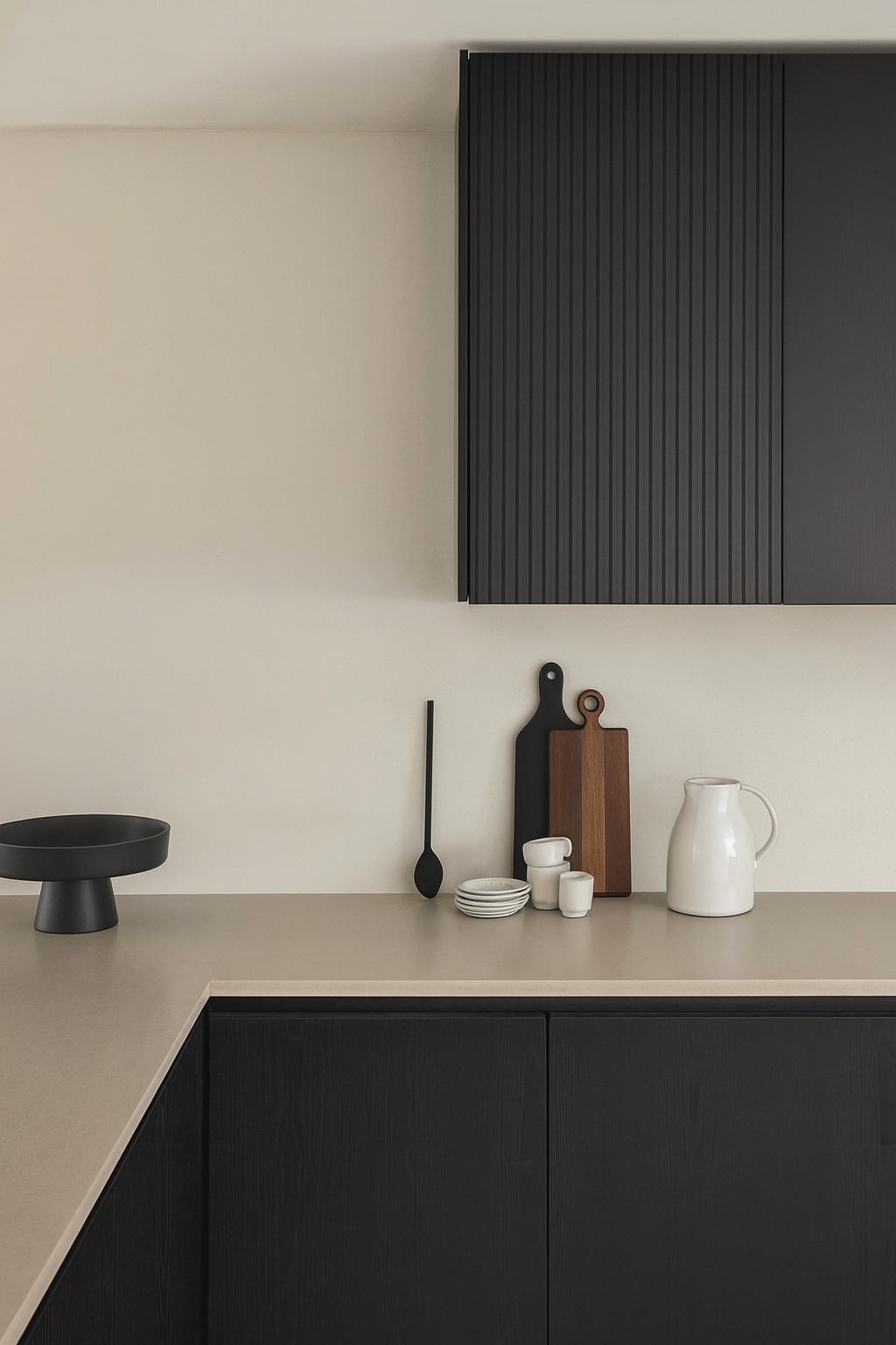 Réalisation n°1 du plan de travail Elegant Gray en Resine Corian