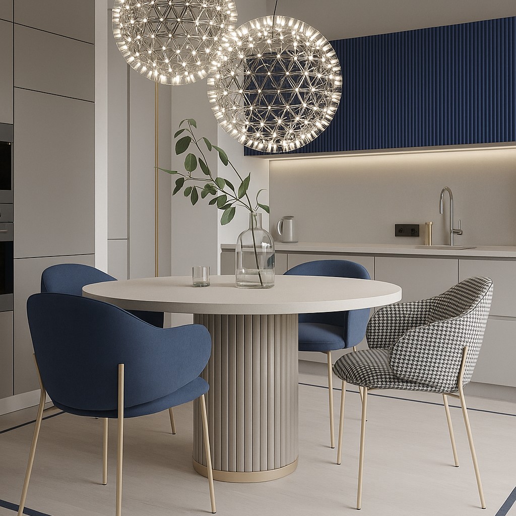Réalisation n°2 du plan de travail Neutral Concrete en Resine Corian