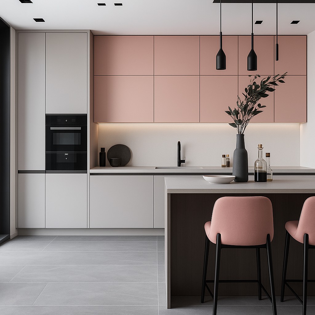 Réalisation n°1 du plan de travail Pearl Gray en Resine Corian