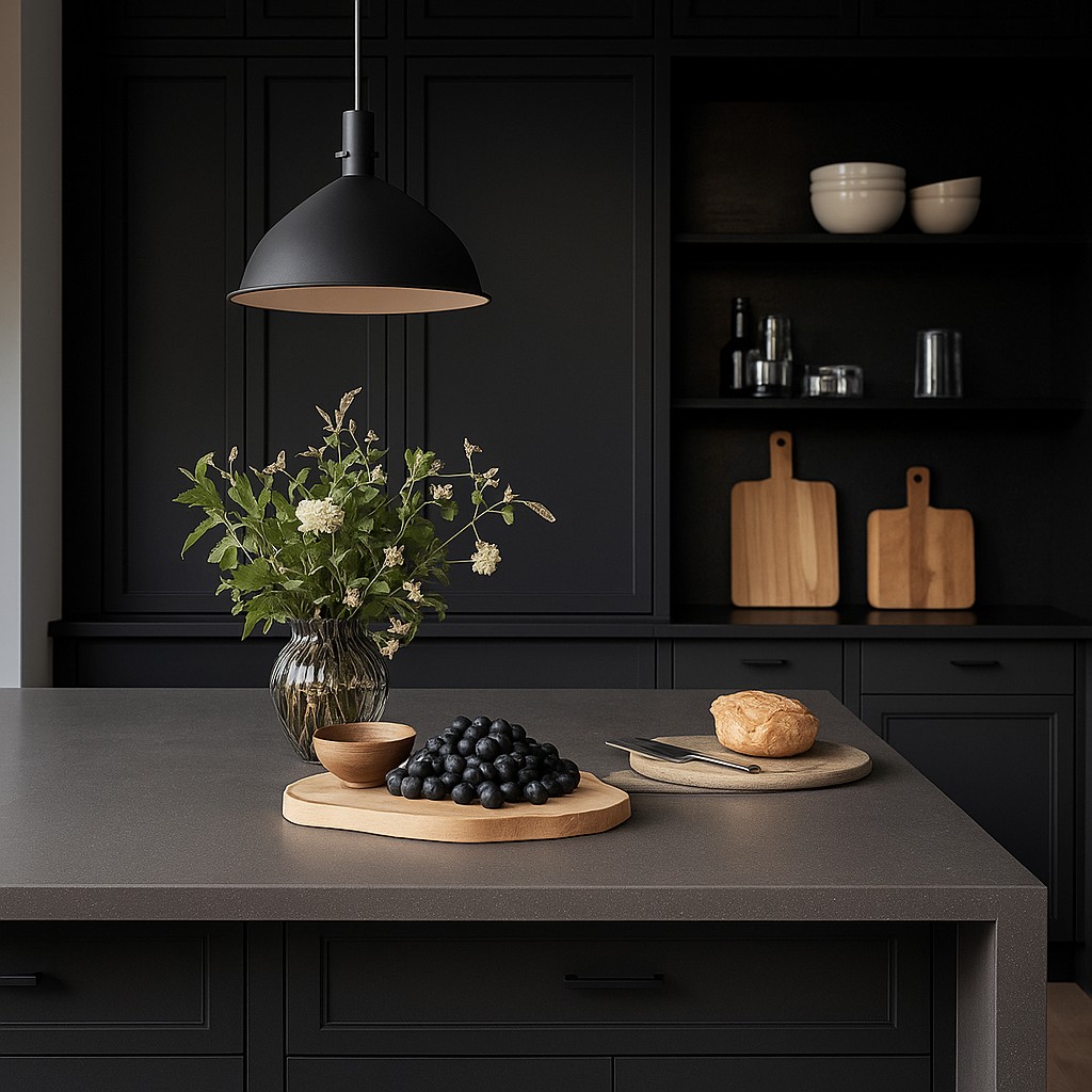 Réalisation n°3 du plan de travail Weathered Concrete en Resine Corian