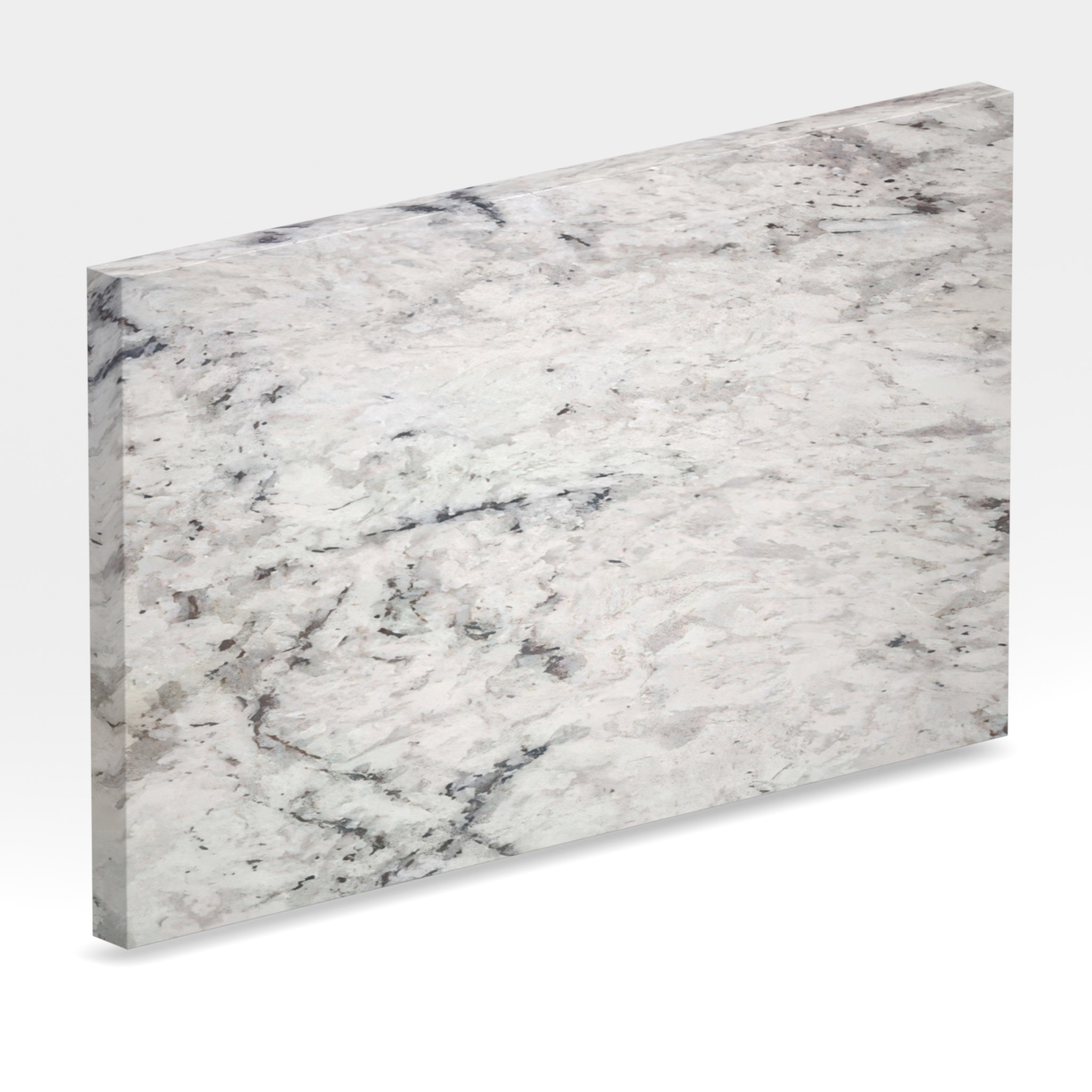 Rendu 3D de la tranche du coloris Fantastic White en Granit Texta