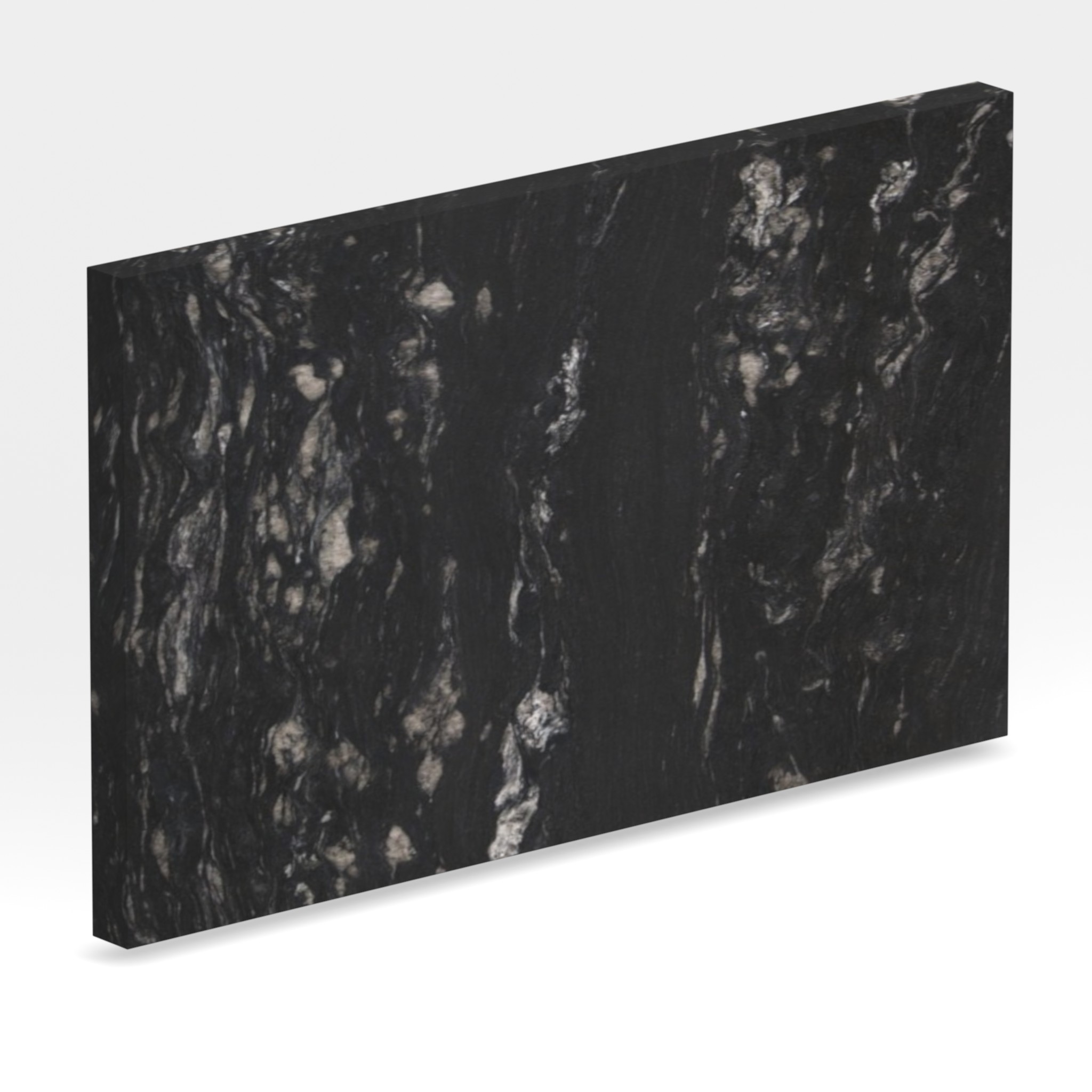 Rendu 3D de la tranche du coloris Black Cosmic en Granit