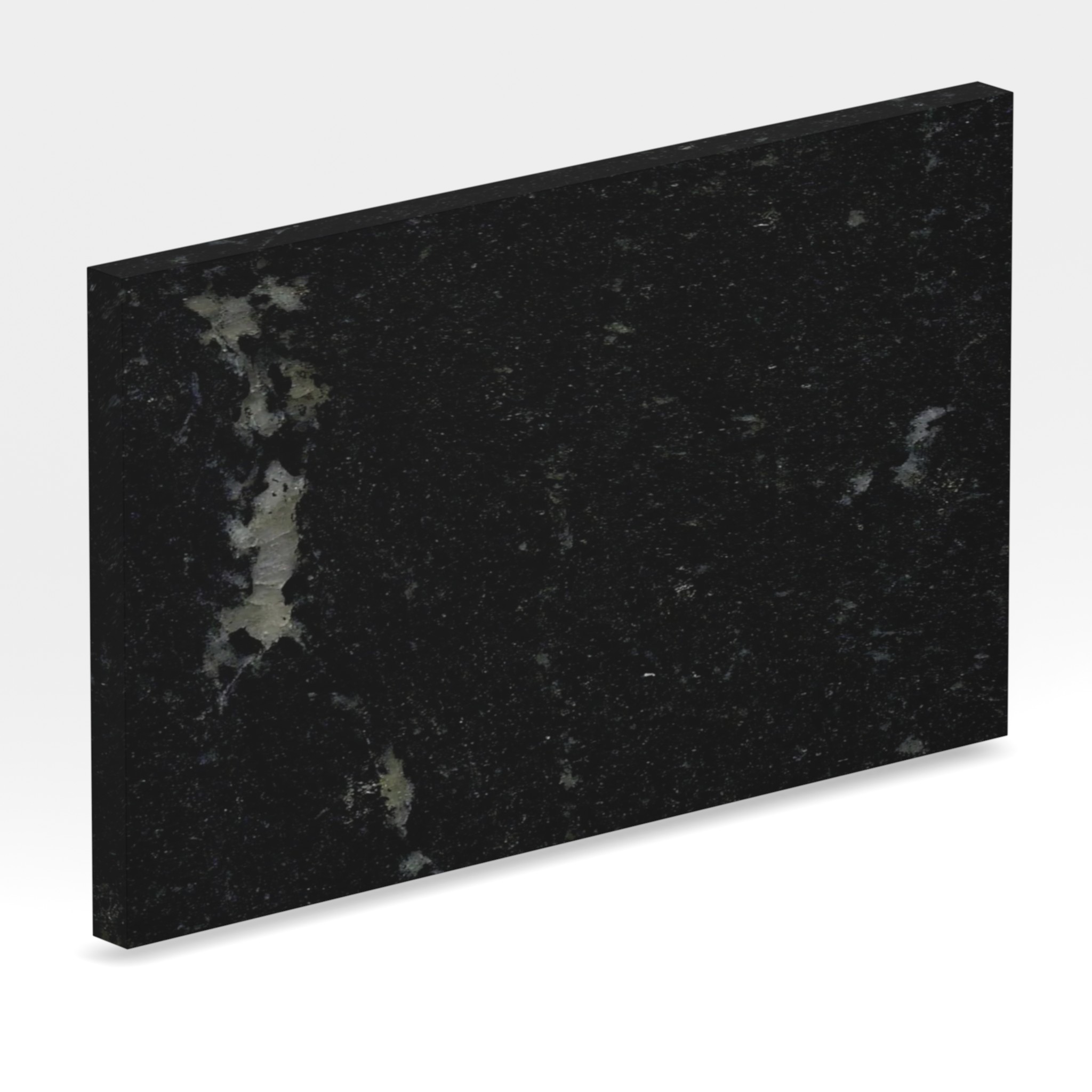 Rendu 3D de la tranche du coloris Via Lactea en Granit