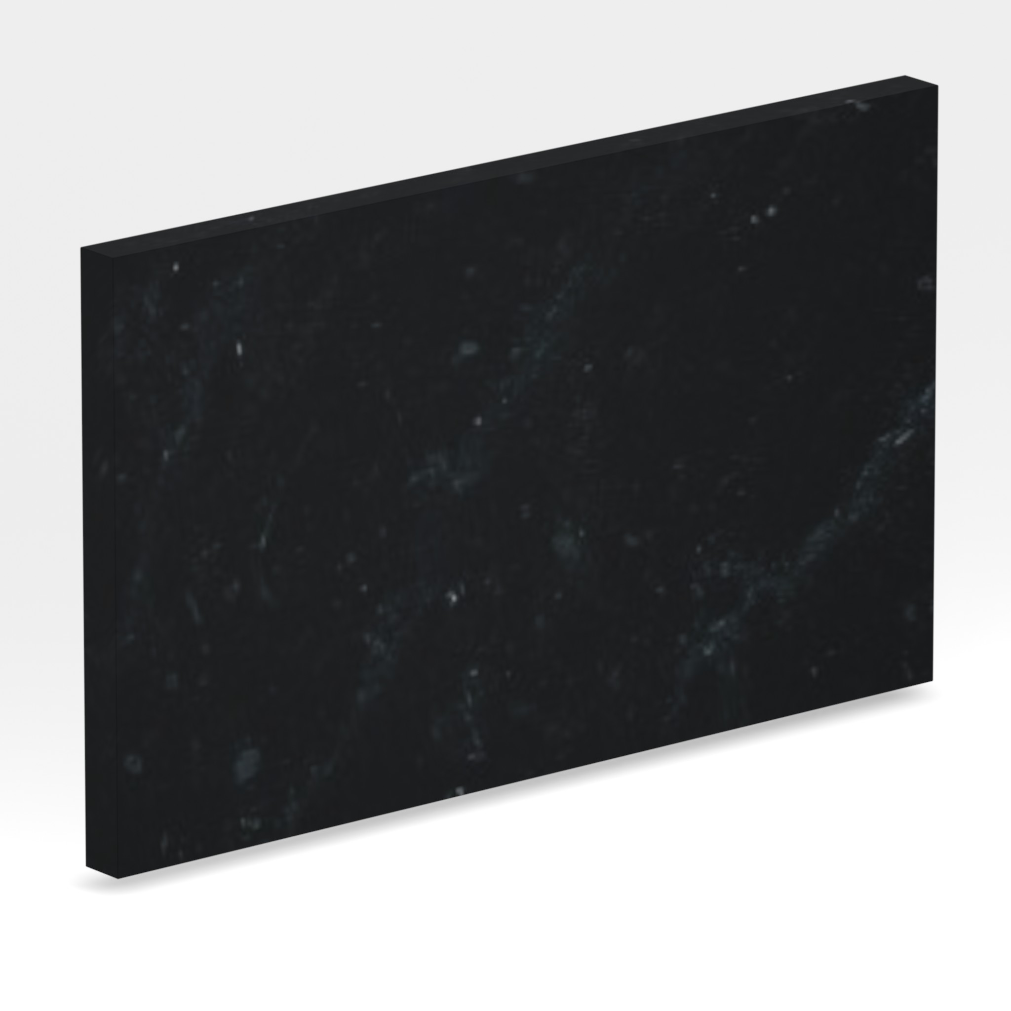 Rendu 3D de la tranche du coloris Black Feeling en Marbre