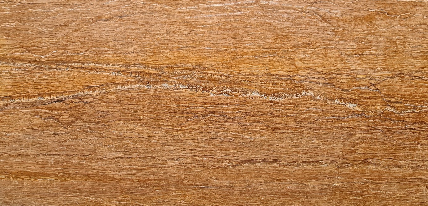 Épaisseur et finition de tranche du coloris Travertino Marron | Resine transparente ou couleur en Marbre