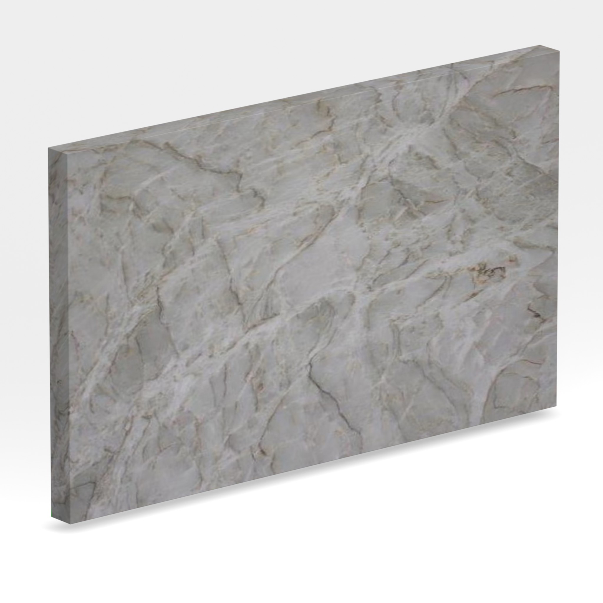 Rendu 3D de la tranche du coloris Vancouver en Quartzite Sensa