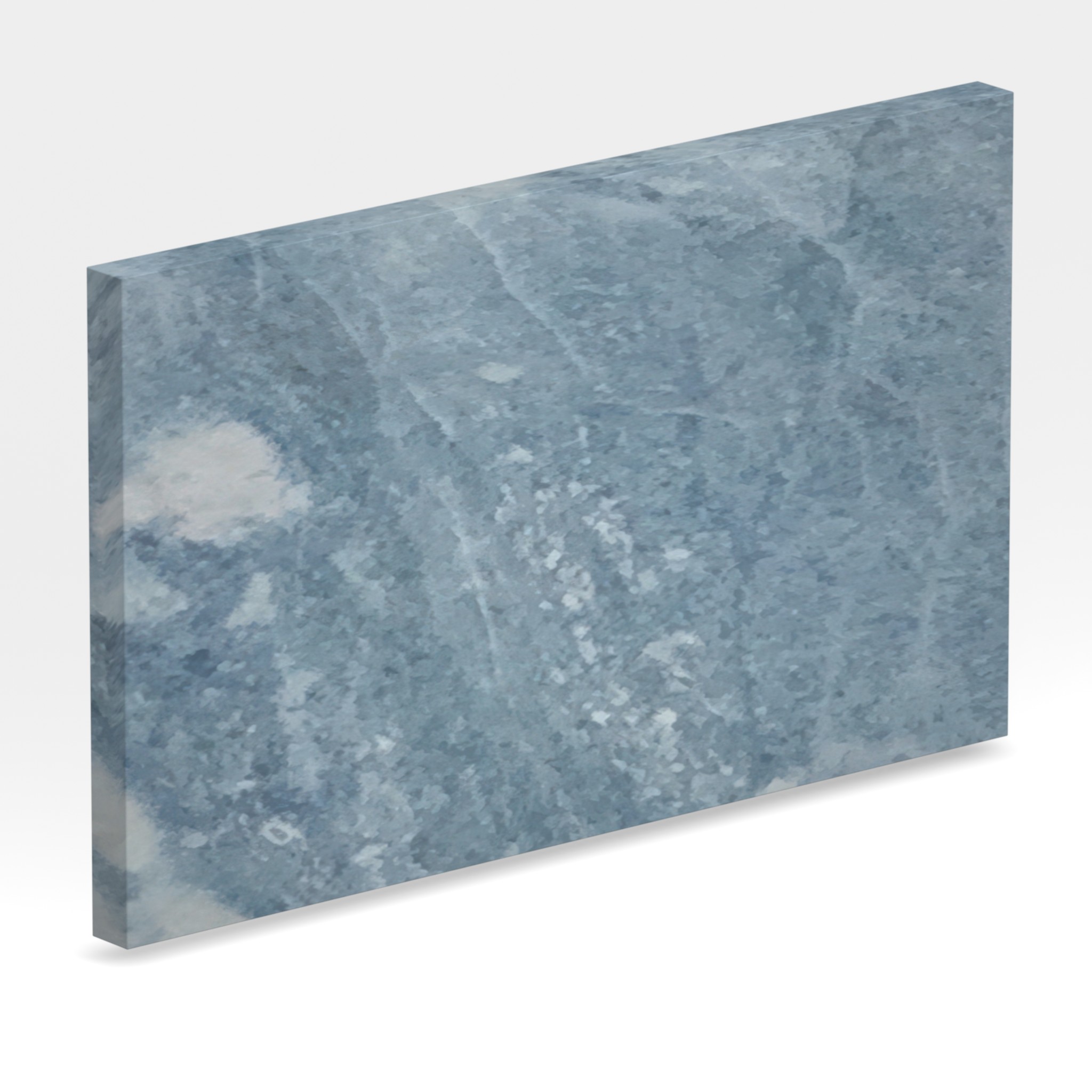 Rendu 3D de la tranche du coloris Blue Imperador en Quartzite Texta