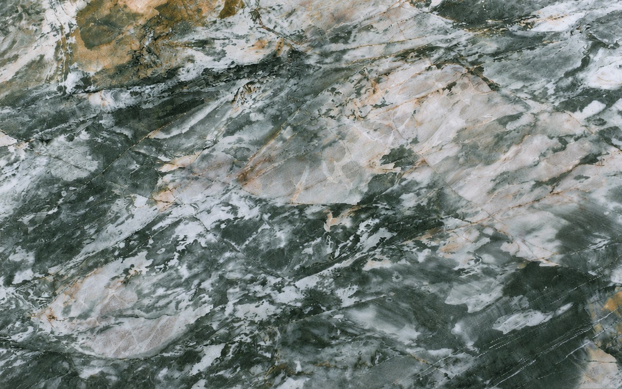 Épaisseur et finition de tranche du coloris Acquabella en Quartzite