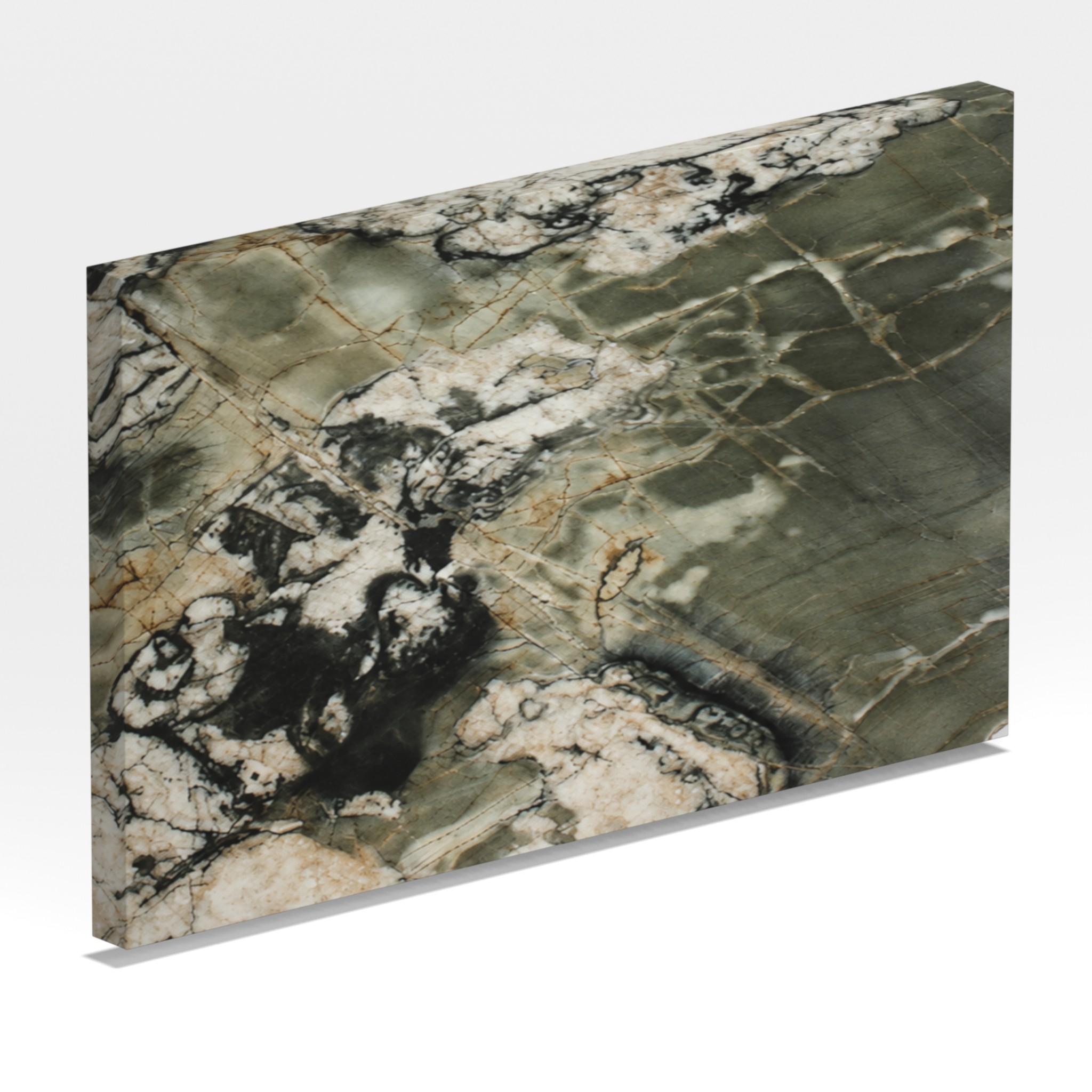 Rendu 3D de la tranche du coloris Camelot en Quartzite