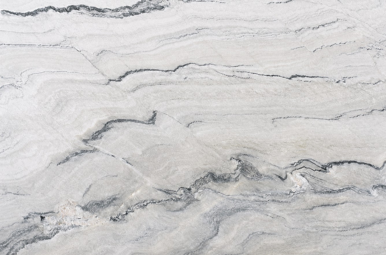 Épaisseur et finition de tranche du coloris Macaubas Fantasy en Quartzite