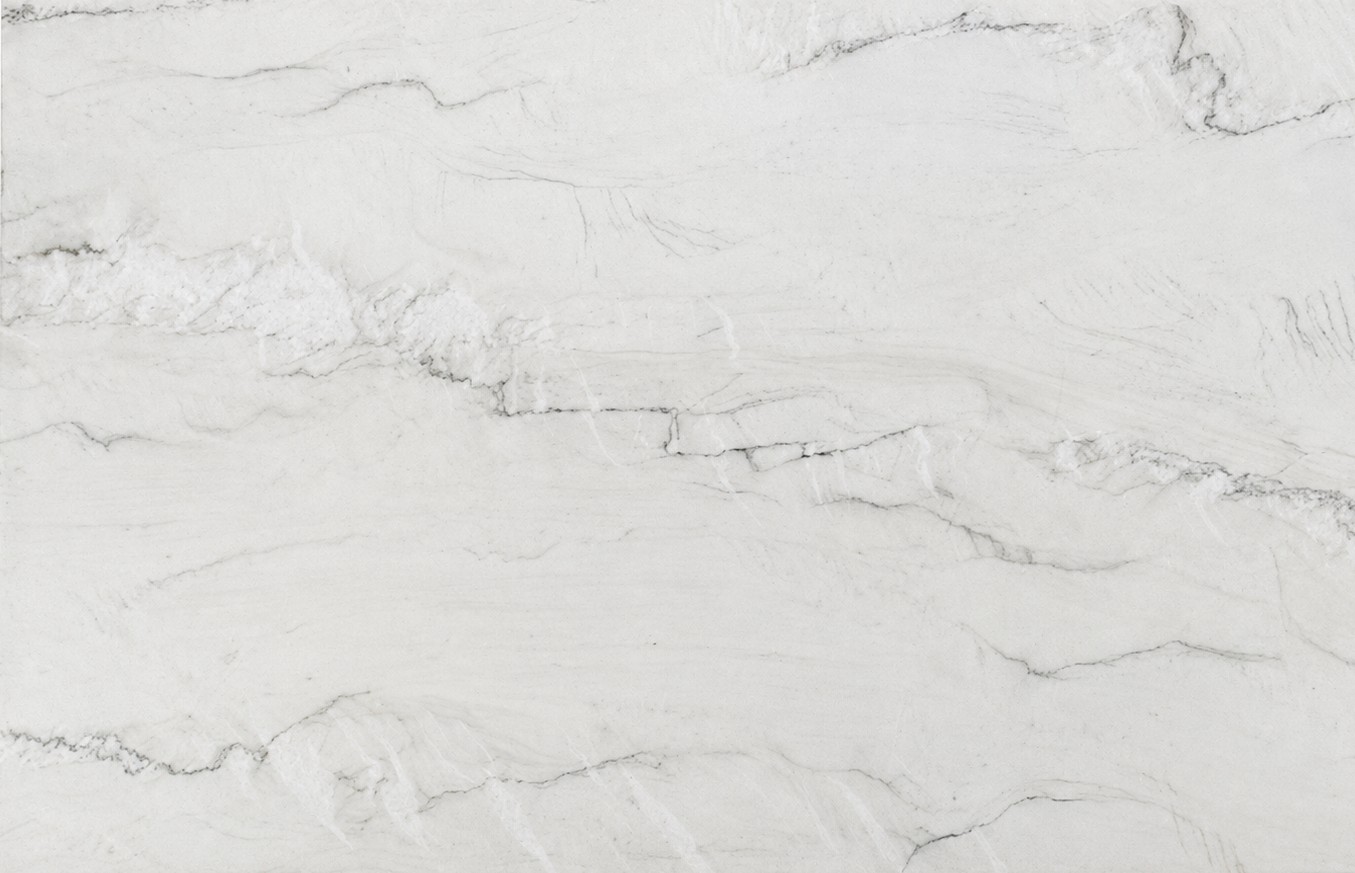 Épaisseur et finition de tranche du coloris Mont Blanc en Quartzite