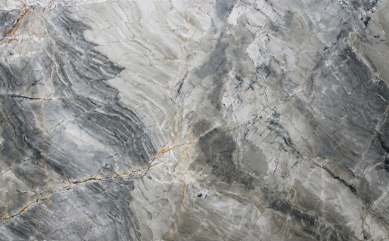 Épaisseur et finition de tranche du coloris Mystic Blue en Quartzite