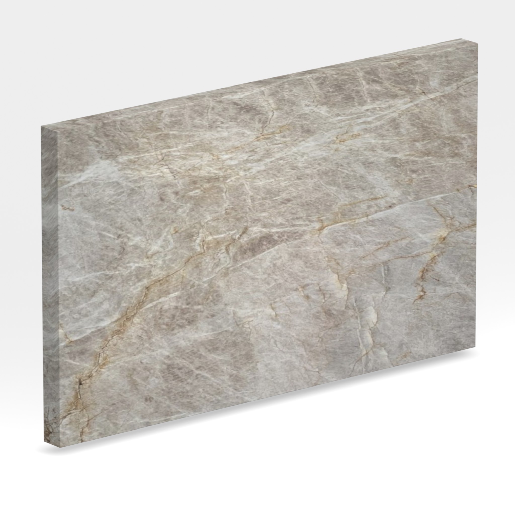 Rendu 3D de la tranche du coloris Perla Santy en Quartzite