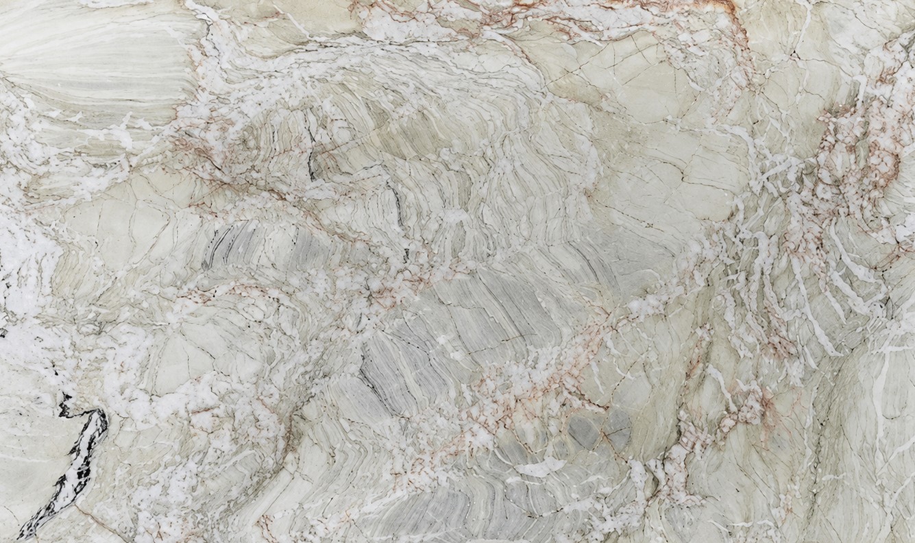 Épaisseur et finition de tranche du coloris Picasso en Quartzite