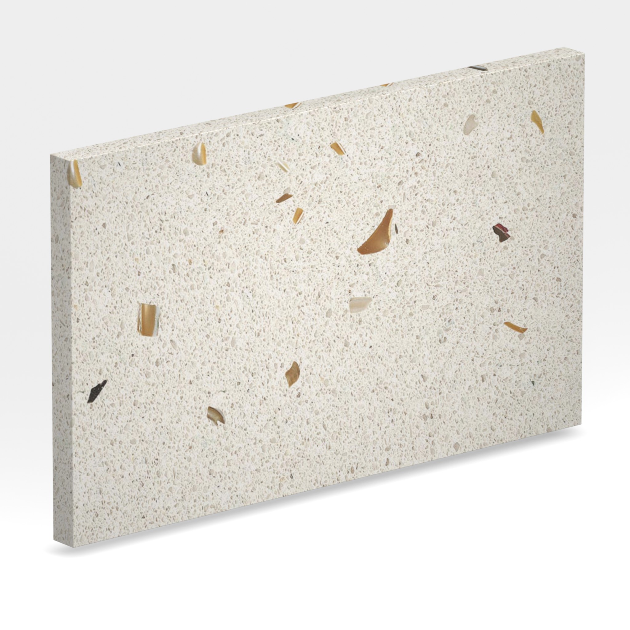 Rendu 3D de la tranche du coloris Lido en Quartz Mstone