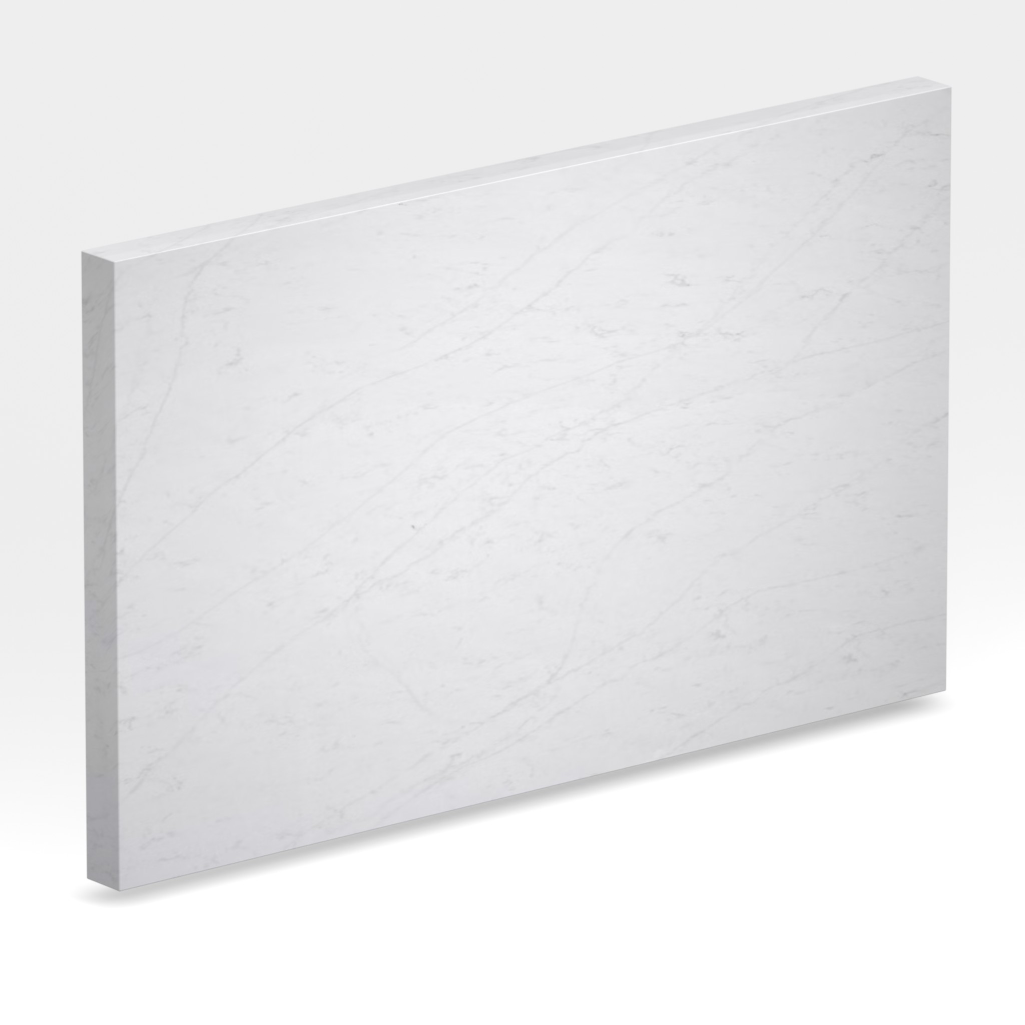 Rendu 3D de la tranche du coloris Eternal Statuario en Quartz Silestone