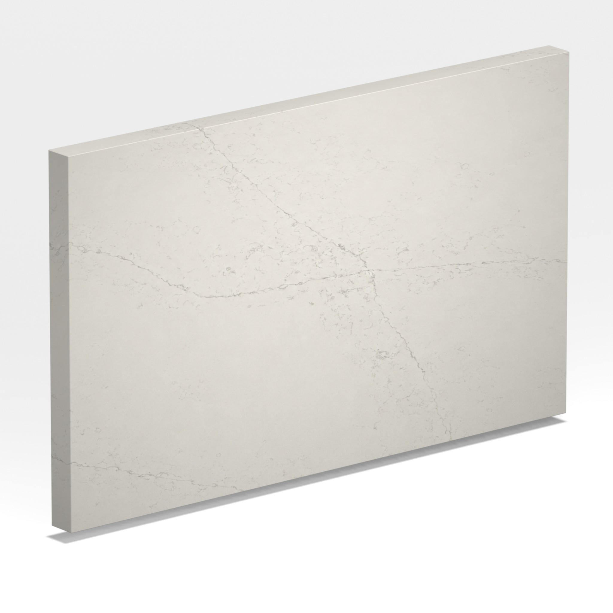 Rendu 3D de la tranche du coloris Siberian Frost en Quartz Silestone