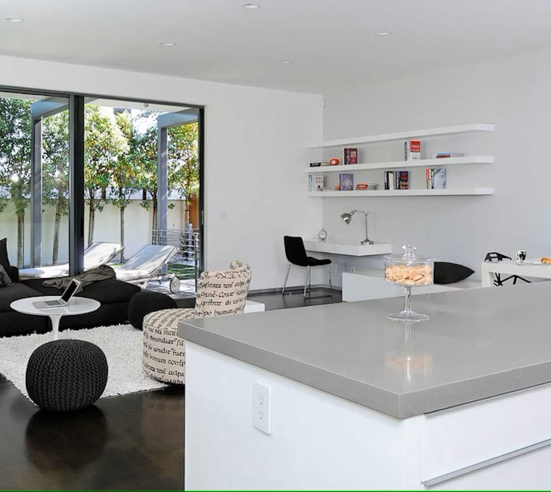 Réalisation n°4 du plan de travail Gris Expo en Quartz Silestone